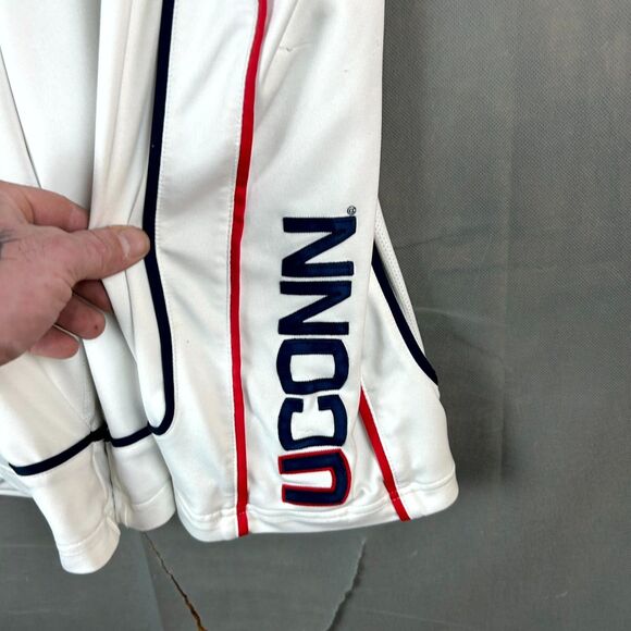 Nike Shorts Men's Medium White UConn Huskies Basketball Elastic Waist Pull On - Picture 5 of 11